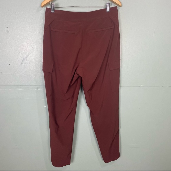 Athleta Uptown Ankle Pant Sz 6 Cognac Red Brown 530632 Cargo - Picture 5 of 7